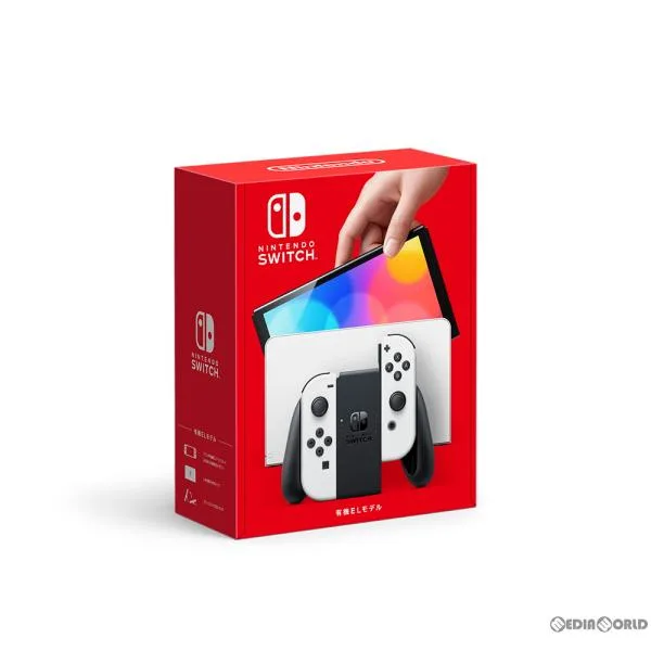『中古即納』{Switch} (本体)Nintendo Switch(有機ELモデル) ニンテンドースイッチ Joy-Con(L)/(R) ホワイト(HEG-S-KAAAA) 任天堂 (20211008)