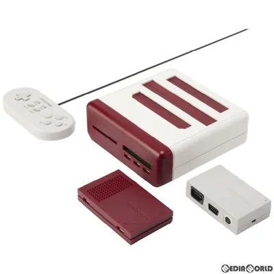 『新品即納』{本体}{SFC} レトロフリーク レッド×ホワイト (コントローラーアダプターセット) サイバーガジェット(CY-RF-RW)(20230228)