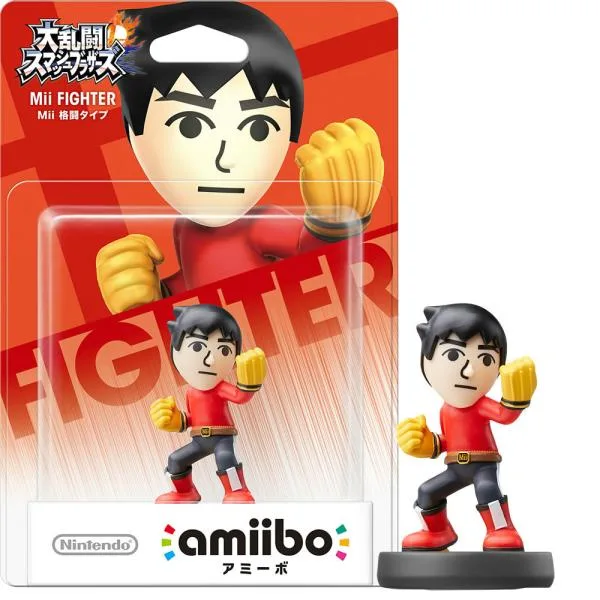 『中古即納』{ACC}{WiiU} amiibo(アミーボ) Mii 格闘タイプ(大乱闘スマッシュブラザーズシリーズ) 任天堂(NVL-C-AABK)(20150910)