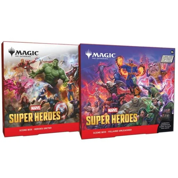 『新品』{TCG} (BOX) MTG マジック:ザ・ギャザリング Marvel Super Heroes Scene Box 英語版 ウィザーズ・オブ・ザ・コースト(2種×各2個)(20260626)