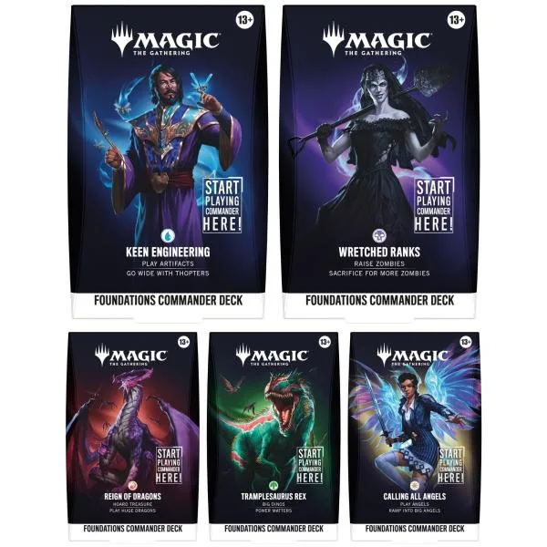 『予約』{TCG} (カートン) MTG マジック:ザ・ギャザリング REALITY FRACTURE Foundations Commander deck(英語版)(5種×1個)(20261002)