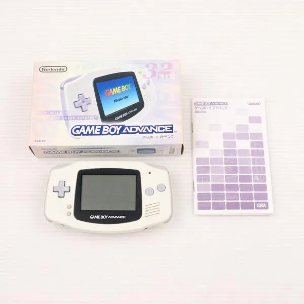 『中古即納』{GBA} (本体) GAMEBOY ADVANCE(ゲームボーイアドバンス) ホワイト 任天堂(AGB-S-WA)(20010321)