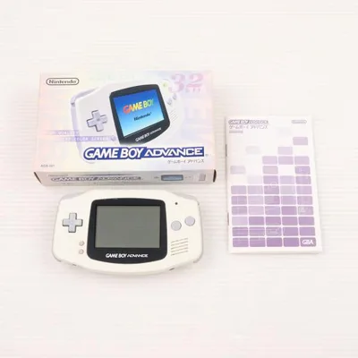 『中古即納』{GBA} (本体) GAMEBOY ADVANCE(ゲームボーイアドバンス) ホワイト 任天堂(AGB-S-WA)(20010321)