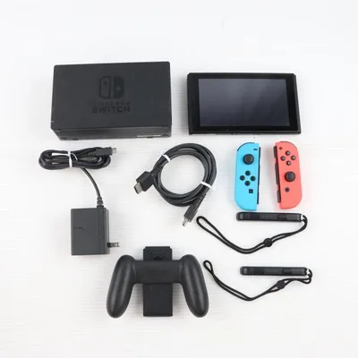 『中古即納』{Switch} (本体) Nintendo Switch(ニンテンドースイッチ) 有機ELモデル Joy-Con(L) ネオンブルー/R ネオンレッド 任天堂(HEG-S-KABAA)(20211008)