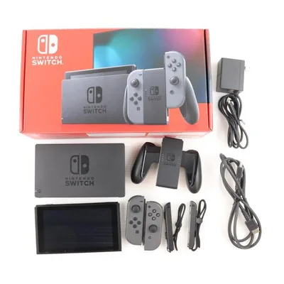 『中古即納』{Switch} (本体) Nintendo Switch(ニンテンドースイッチ) Joy-Con(L)/R グレー 任天堂(HAD-S-KAAAA)(20190830)