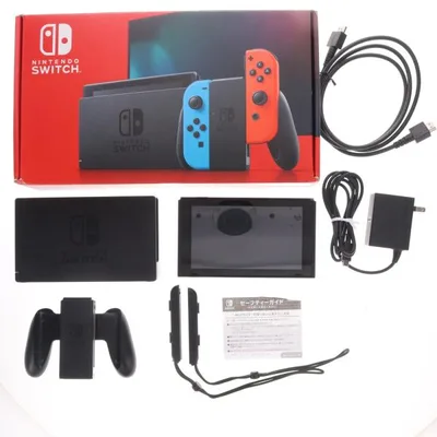 เครื่องเกม Nintendo Switch มือสอง Joy-Con สีน้ำเงินนีออน/แดงนีออน (HAD-S-KABAA)