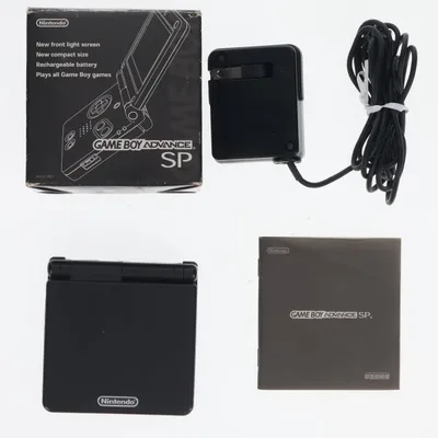 『中古即納』{GBA} (本体) GAMEBOY ADVANCE SP(ゲームボーイアドバンスSP) オニキスブラック 任天堂(AGS-S-ZKA)(20030214)