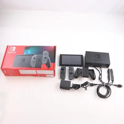 『中古即納』{Switch} (本体) Nintendo Switch(ニンテンドースイッチ) Joy-Con(L)/R グレー 任天堂(HAD-S-KAAAA)(20190830)