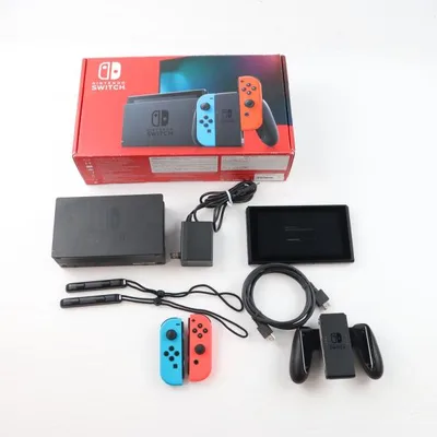 เครื่องเกม Nintendo Switch มือสอง Joy-Con สีน้ำเงินนีออน/แดงนีออน (HAD-S-KABAA)