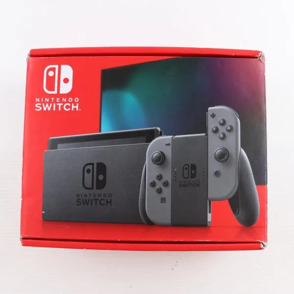 『中古即納』{Switch} (本体) Nintendo Switch(ニンテンドースイッチ) Joy-Con(L)/(R) グレー 任天堂(HAD-S-KAAAH)(20230412)