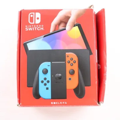 『中古即納』{Switch} (本体) Nintendo Switch(ニンテンドースイッチ) 有機ELモデル Joy-Con(L) ネオンブルー/(R) ネオンレッド 任天堂(HEG-S-KABAA)(20211008)