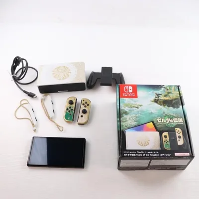 『中古即納』{Switch} (本体) Nintendo Switch 有機ELモデル ゼルダの伝説 ティアーズ オブ ザ キングダムエディション 任天堂(HEG-S-KDAAA)(20230429)