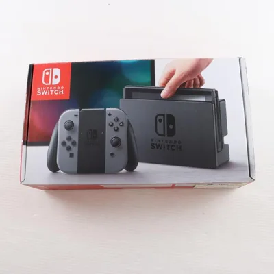 『中古即納』{Switch} (本体) Nintendo Switch(ニンテンドースイッチ) Joy-Con(L)/R グレー 任天堂(HAC-S-KAAAA)(20170303)