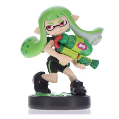 『中古即納』{ACC}{Switch} amiibo(アミーボ) ガール【ライムグリーン】(スプラトゥーンシリーズ) 任天堂(NVL-C-AEAF)(20160707)