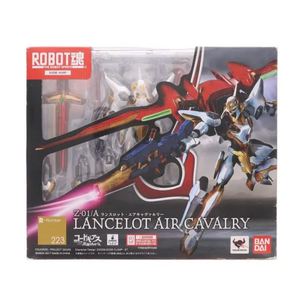『中古即納』{FIG} ROBOT魂(SIDE KMF) ランスロット・エアキャヴァルリー コードギアス 反逆のルルーシュ 完成品 可動フィギュア バンダイ(20171111)