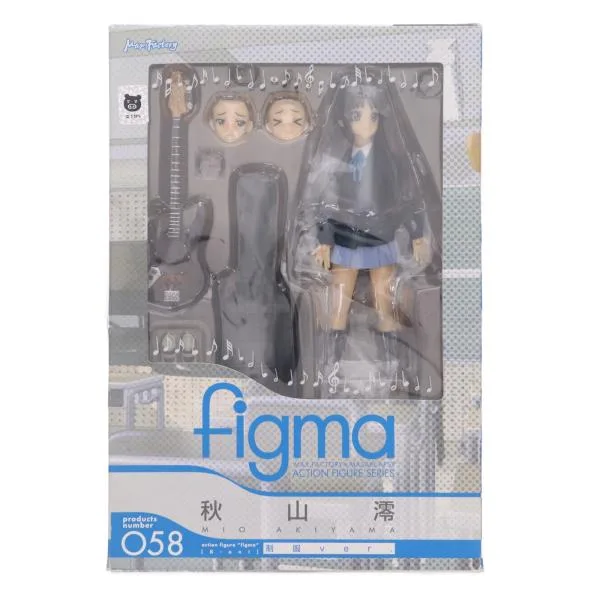『中古即納』{FIG} figma(フィグマ) 058 秋山澪(あきやまみお) 制服ver. けいおん! 完成品 可動フィギュア マックスファクトリー(20100715)