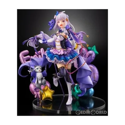 『中古即納』{FIG} エミリア アイドルVer. SHIBUYA SCRAMBLE FIGURE Re:ゼロ 1/7 フィギュア アベマショッピング&eStream Store限定 eStream(20210531)