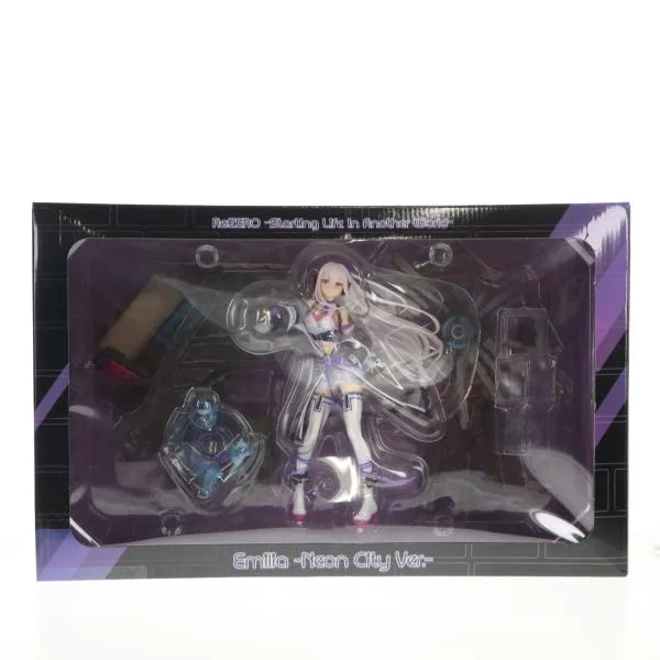 『中古即納』{FIG} eStream Store限定 SHIBUYA SCRAMBLE FIGURE エミリア -Neon City Ver.- Re:ゼロから始める異世界生活 1/7 フィギュア eStream(20220630)