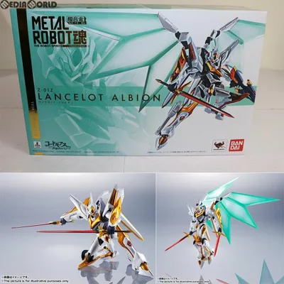 『中古即納』{FIG} METAL ROBOT魂(SIDE KMF) ランスロット・アルビオン コードギアス 反逆のルルーシュR2 完成品 可動フィギュア バンダイ(20180526)