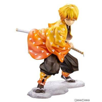 『中古即納』{FIG} コトブキヤショップ限定特典付属 ARTFX J 我妻善逸(あがつまぜんいつ) 鬼滅の刃 1/8 完成品 フィギュア(PP849) コトブキヤ(20200831)