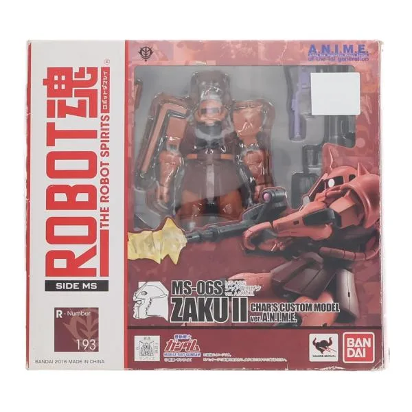 『中古即納』{FIG} ROBOT魂(SIDE MS) MS-06S シャア専用ザク ver. A.N.I.M.E. 機動戦士ガンダム 完成品 可動フィギュア バンダイ(20161021)
