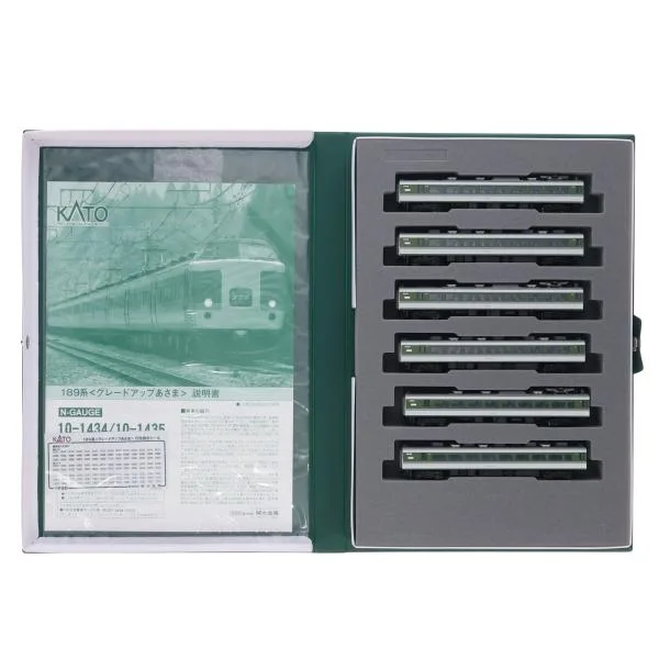 『中古即納』{RWM} 10-1435 189系 グレードアップあさま 6両増結セット(動力無し) Nゲージ 鉄道模型 KATO(カトー)(20171119)
