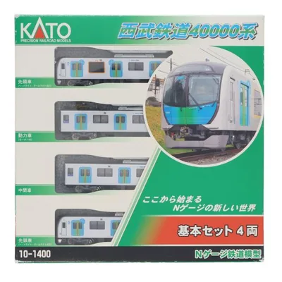 "Used Immediate Delivery" {RWM} (Resale) 10-1400 Seibu 40000 Series Basic Set (4 cars) (with power) N Gauge Railway Model KATO (20170625)