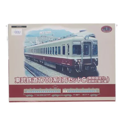 『中古即納』{RWM} 鉄コレ 東武1700系 2両セットC(側窓固定化、前照灯強化後)(動力無し) Nゲージ 鉄道模型 TOMYTEC(トミーテック)(20161204)