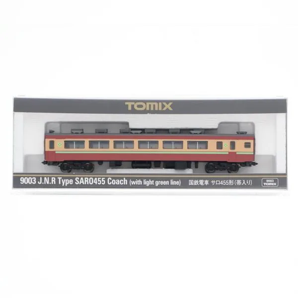 『中古即納』{RWM} 9003 国鉄電車 サロ455形(帯入り)(動力無し) Nゲージ 鉄道模型 TOMIX(トミックス)(20201003)