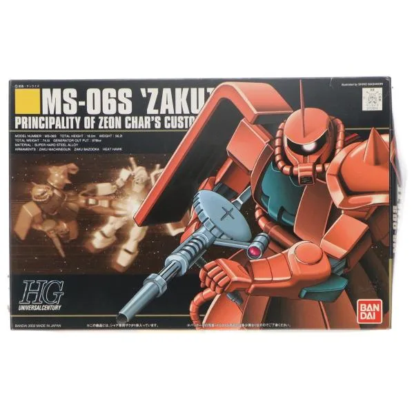 『中古即納』{PTM} HGUC 1/144 MS-06S シャア専用ザク 機動戦士ガンダム プラモデル(0112814) バンダイ(20090831)