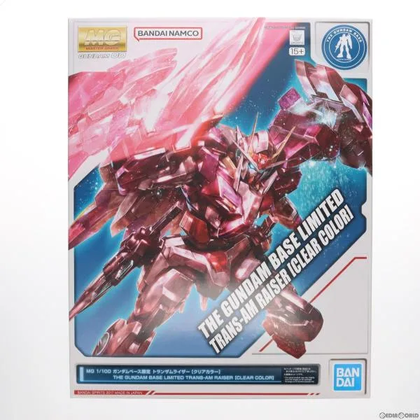 『中古即納』{PTM} ガンダムベース限定 MG 1/100 GN-0000+GNR-010 トランザムライザー クリアカラー 機動戦士ガンダム00(ダブルオー) プラモデル BSP(20180430)