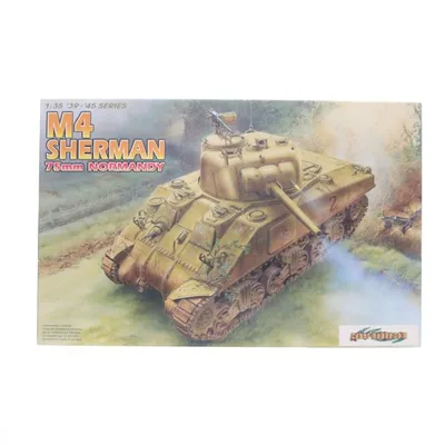 『中古即納』{PTM} '39-'45 SERIES 1/35 M4シャーマン中戦車 75mm砲搭載型 ノルマンディ上陸作戦 プラモデル(6511) サイバーホビー/DRAGON(20090228)