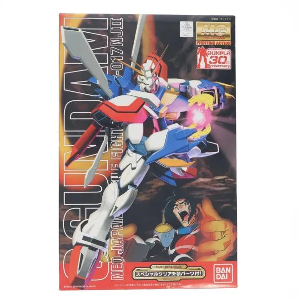 『中古即納』{PTM} MG 1/100 Gガンダム スペシャルクリア外装パーツ付 機動武闘伝Gガンダム ガンプラ30周年記念 プラモデル(0162033) バンダイ(20100228)