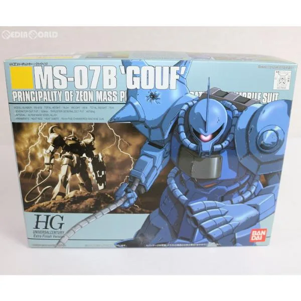『中古即納』{PTM} HGUC 1/144 グフ エクストラフィニッシュバージョン ブルーメタリック ダークブルーメタリック バンダイ(20000930)