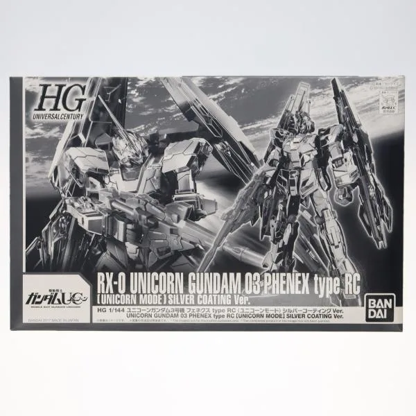 『中古即納』{PTM} プレバン限定 HGUC 1/144 RX-0 UCガンダム3号機 フェネクス typeRC(ユニコーンモード) シルバーコーティングVer. プラモデル(20170114)