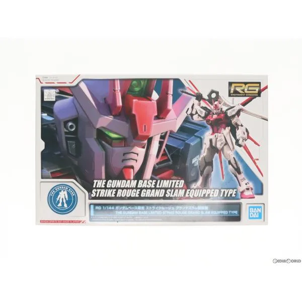 『中古即納』{PTM} ガンダムベース限定 RG 1/144 MBF-02 ストライクルージュ グランドスラム装備型 ガンダムSEED プラモデル バンダイスピリッツ(20210205)