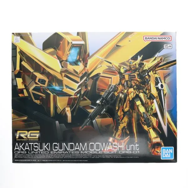 『中古即納』{PTM} RG 1/144 アカツキガンダム(オオワシ装備) 機動戦士ガンダムSEED DESTINY(シード デスティニー) プラモデル バンダイスピリッツ(20241214)