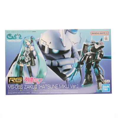 โมเดล RG 1/144 MS-06S Zaku II เวอร์ชัน Hatsune Miku รุ่นพิเศษ Premium Bandai มือสอง