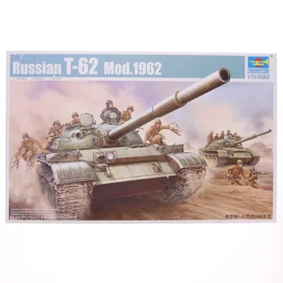 『中古即納』{PTM} 1/35 ソビエト軍 T62 主力戦車Mod.1962 プラモデル(00376) トランペッター(20100813)