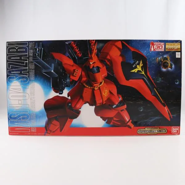 『中古即納』{PTM} MG 1/100 MSN-04 サザビー スペシャルクリア外装パーツ付 ガンプラ30周年特別企画 ガンダム 逆襲のシャア プラモデル バンダイ(20121231)