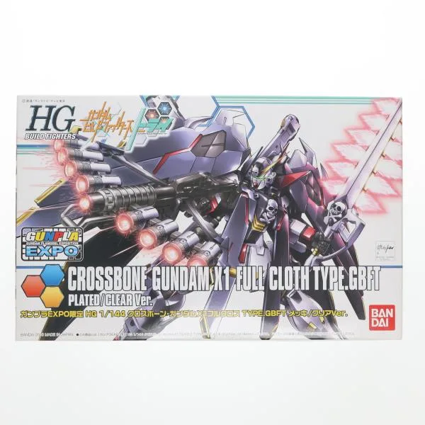 『中古即納』{PTM} ガンプラEXPO限定 HGBF 1/144 XM-X1 クロスボーン・ガンダムX1 フルクロス TYPE.GBFT メッキ&クリア プラモデル バンダイ(20160831)