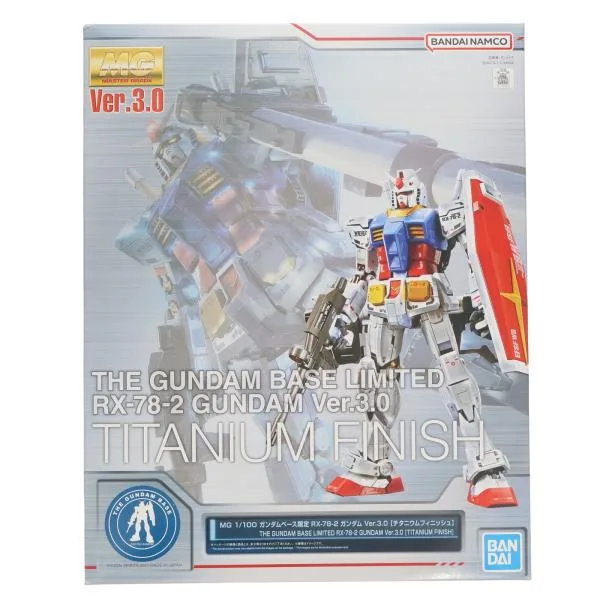 『中古即納』{PTM} ガンダムべース限定 MG 1/100 RX-78-2 ガンダム Ver.3.0 チタニウムフィニッシュ プラモデル(5061641) バンダイスピリッツ(20210807)