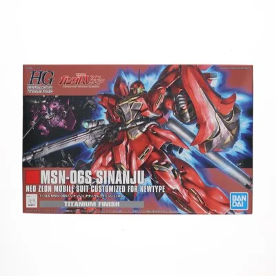 『中古即納』{PTM} HGUC 1/144 MSN-06S シナンジュ チタニウムフィニッシュ 機動戦士ガンダムUC(ユニコーン) プラモデル バンダイスピリッツ(20180430)