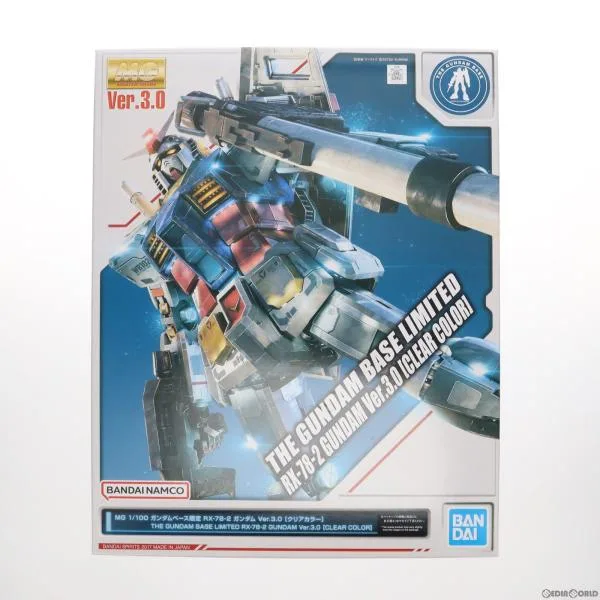 『中古即納』{PTM} ガンダムベース限定 MG 1/100 RX-78-2 ガンダムVer.3.0 クリアカラー プラモデル バンダイスピリッツ(20221214)