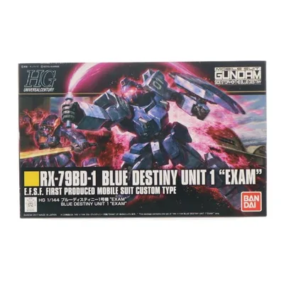 『中古即納』{PTM} HGUC 1/144 RX-79BD-1 ブルーディスティニー1号機 EXAM(エグザム) 機動戦士ガンダム外伝 THE BLUE DESTINY プラモデル バンダイ(20180629)