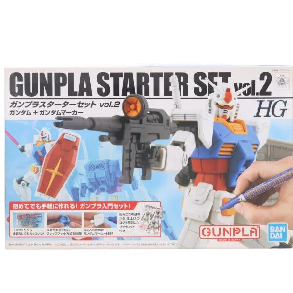 『中古即納』{PTM} HGUC 1/144 ガンプラスターターセット2 機動戦士ガンダム プラモデル バンダイスピリッツ(20190430)