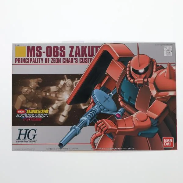 『中古即納』{PTM} 特別限定特典付属 HGUC 1/144 MS-06S シャア専用ザクII 機動戦士ガンダム プラモデル(0148346) バンダイ(20061128)