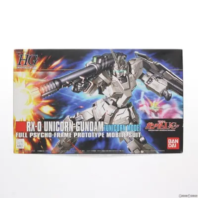 『中古即納』{PTM} HGUC 1/144 ユニコーンガンダム ユニコーンモード 機動戦士ガンダムUC(ユニコーン) プラモデル バンダイ(20091121)