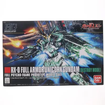 『中古即納』{PTM} HGUC 1/144 RX-0 フルアーマー・ユニコーンガンダム(デストロイモード) 機動戦士ガンダムUC プラモデル(0189487) バンダイ(20171224)