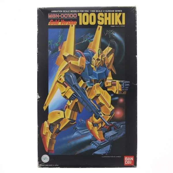 『中古即納』{PTM} 1/100 MSN-00100 百式 ゴールドバージョン 機動戦士Zガンダム プラモデル バンダイ(19991231)